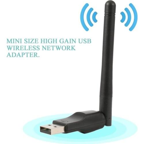 WIFI USB Adapter RT7601 150Mbps USB 2.0 WiFi Wireless Network Card 802.11 b/g/n LAN Adapter with rotatable Antenna