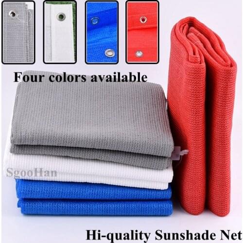 SgooHan 2x2m Hi-quality Anti-UV Shading Net Garden Outdoor Awning Plant Shelter Sunshade Net Car Cover Swimming Pool Shade Cloth
