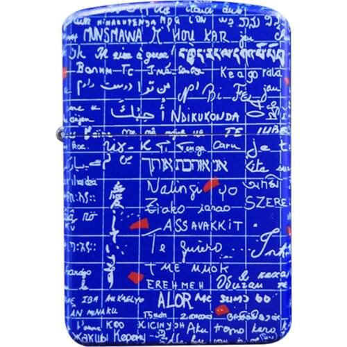 ZORRO Paris romantic love wall Kerosene gasoline petroleum oil cigarette lighter Retro personality cigar pipe igniter men gift