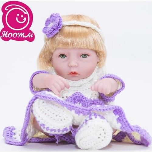 25CM Hot Sale Bebe Reborn Baby Doll Toy Newborn Full Vinyl Body Silicone Stuffed Realistic Doll Birthday Christmas Gifts 10 Inch