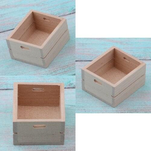 3pcs Miniature Vegetable Fruits Basket Container Accessories for 1:12 Scale Dollhouse and Kids Pretend Play Restaurant