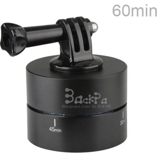360 Degree 60 Minutes Time Lapse Stabilizer 1/4 Screw Tripod Mount for GoPro HERO 4 3 SupTig SJ4000 SJ5000 SJ6000 Accessories