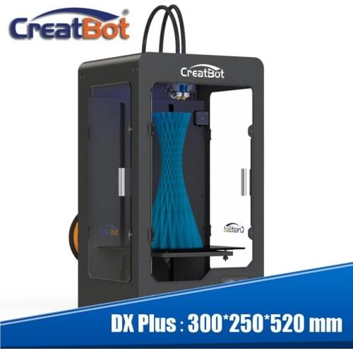2015 Newest Black Color Large 3d printer double extruder printer 3d famous creatbot brand impressora 3d