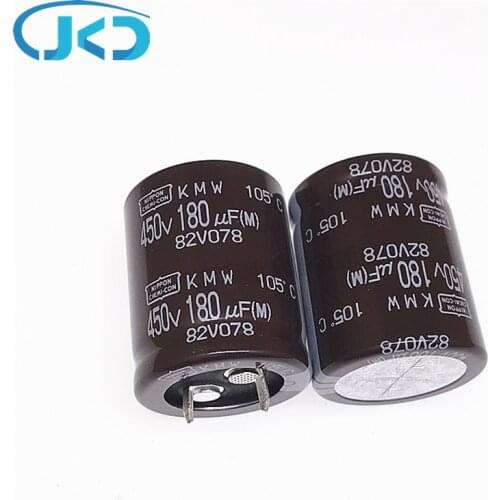 5pcs Original 180uF 450V NCC 25*30mm Long Life 450V180uF Aluminum Electrolytic capacitor NIPPON CHEMI-CON