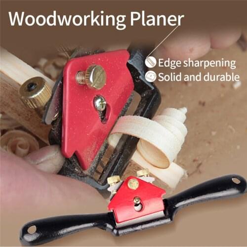 9 Inch Woodworking Hand Planer Blades Tool Deburring Router with Screw Adjustable Wood Planer Cutting Machine Edge Spoke Shave
