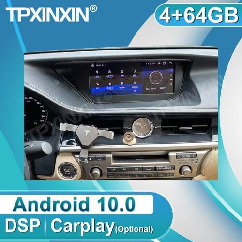 Android 10.0 For Lexus ES 2013 2014 IPS Touch Screen Navigation 64GB Car Multimedia GPS Radio Player Carplay With DSP Head Unit