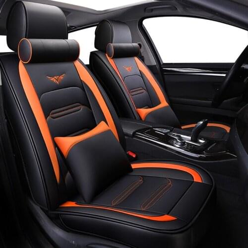 ZHOUSHENGLEE Full Coverage Eco-leather car seat covers for nissan classic g15 n16 bluebird Lannia sylphy cefiro rouge juke auto