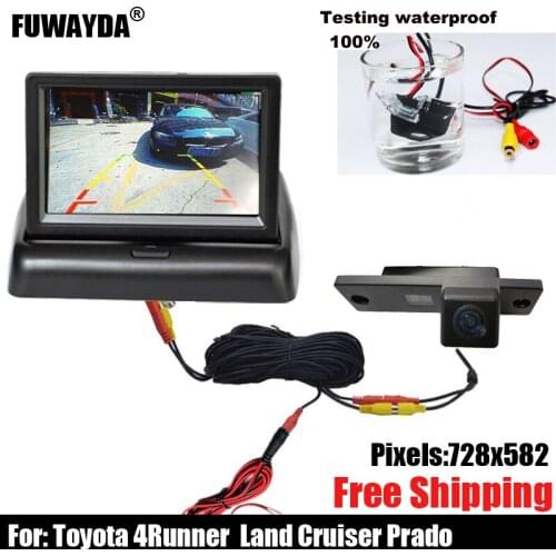 Free shipping!!! SONY CCD Chip Car Rear View Reverse Parking Backup Safety CAMERA for Toyota 4Runner / LAND CRUISER PRADO 2010
