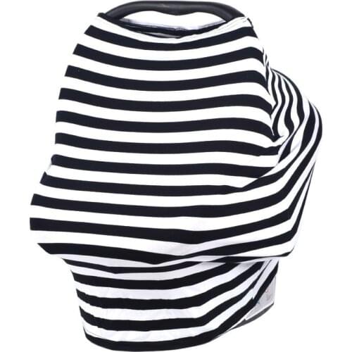 Gloriou Source Baby Carseat Cover Newborn Breast Feeding Covers Modal Striped Baby Shopping Chart Cover Women Clothes