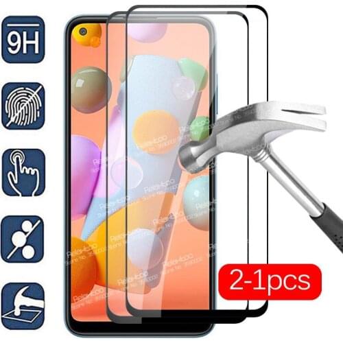For samsung Galaxy a11 Glass 2-1pcs tempered Glass sumsung a11 2020 A 11 SM-A115F/DS A115F 6.4" screen protector protective Film