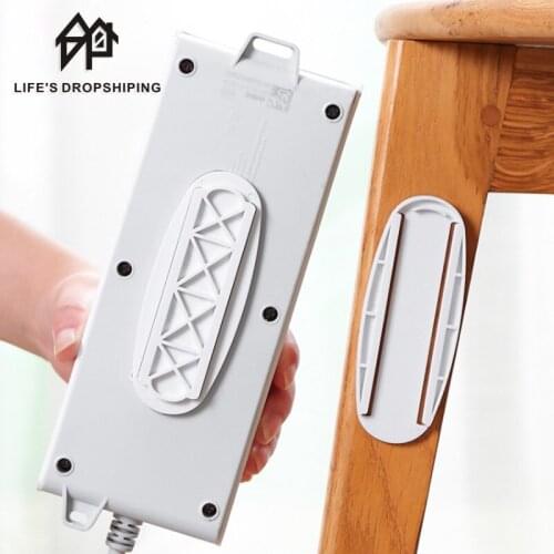 Home free Wall mounted Plug in Board Router Plug in Line Board Holder Adhesive Holder Without Perforation Install Bottom Board