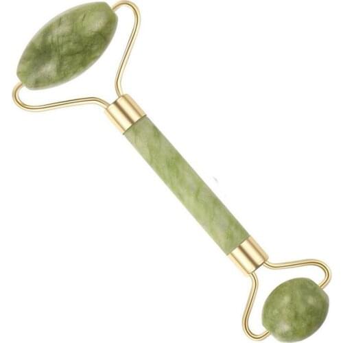 Feng Shui Anti Aging Jade Roller Massager For Face Neck Body Skin Healing Therapy W3414