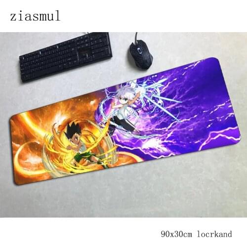 Hunterxhunter padmouse 900x300x3mm gaming mousepad game HD print mouse pad gamer computer desk big mat notbook mousemat pc