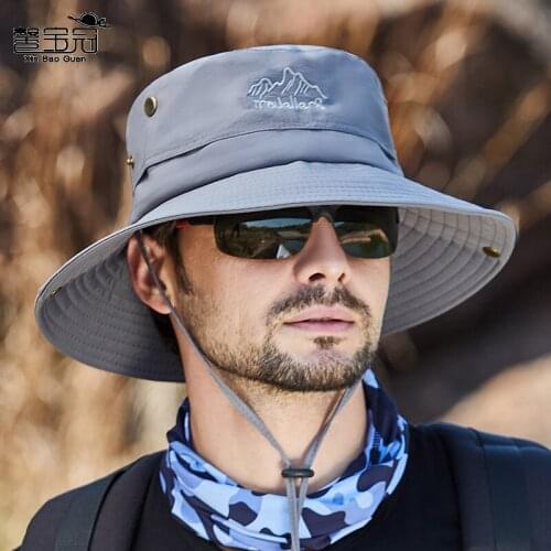 Cross-border Hats Mens Summer Fisherman Hats Outdoor Breathable Sun Hats Womens Sun Hats Hiking Fishing Sun Hats