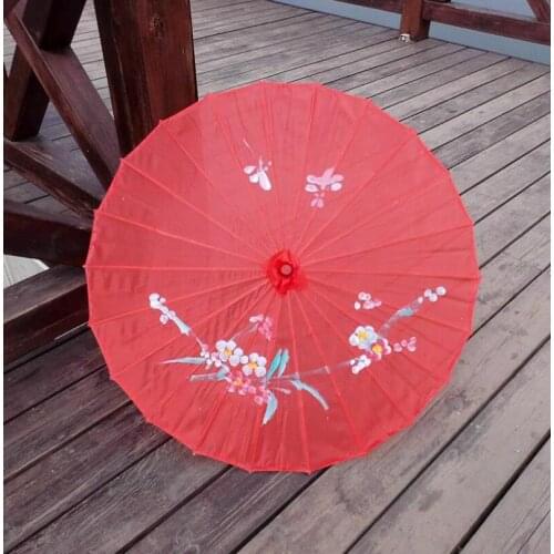 Chinese Oriental Parasol handmade fabric Umbrella For Wedding Party Photography Decoration Umbrella Props LX8183