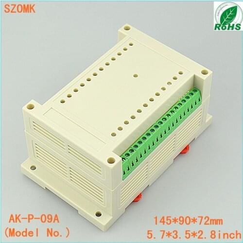 Terminal block din rail junction box (1 pcs)145*90*72mm din rail plastic enclosure project boxes plastic case electronics