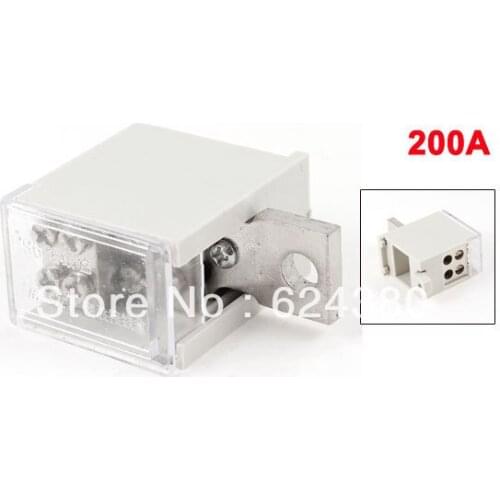 200A One 1 Inlet Four 4 Outlet Wire Contact Pin Type Terminal Junction Box Electrical Connector