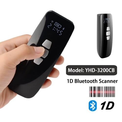 YHDAA Mini CCD Bluetooth Barcode Scanner 1D Pocket Bar Code Reader for Hospital Logistic Supermarket Warehouse Code Data Collect