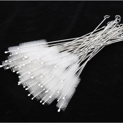 50 Pcs Straw Cleaning Brush Reusable Milk Bottle Water Cup Cleaning Tool Reusable Spiral Soft Hair Washing Brush Cleaner