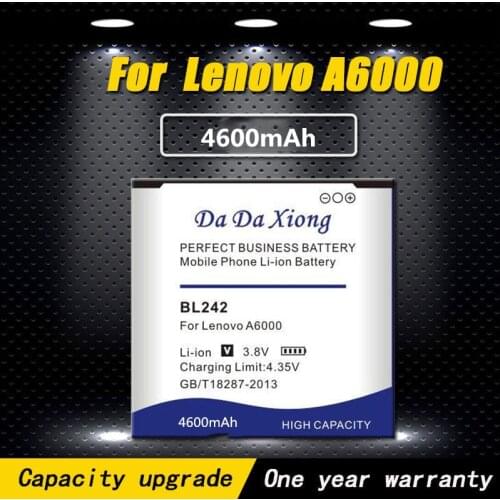 New High quality 4600mAh BL242 Battery use for Lenovo A6000 A6010 A3860 A3580 A3900 LeMeng K3 K30-T K30-W A6010 Plus Phone