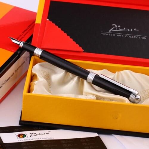Pimio Picasso Metal Fountain Pen Without Pencil Box luxury school Office Stationery luxury Writing Cute pens gift Ink pen