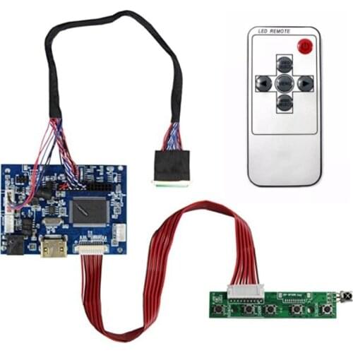 HDMI+AV LCD Controller Board for 15.6Inch B156XW02 LP156WH2 1366X768 with Remote Control 40Pin Signal Keyboard Cable