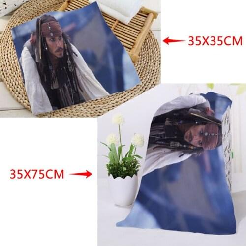 35x35cm,35x75cm Towels Custom Johnny Depp Printed Square Towels Microfiber Absorbent Drying Bath Towels Washcloth A20.5.21