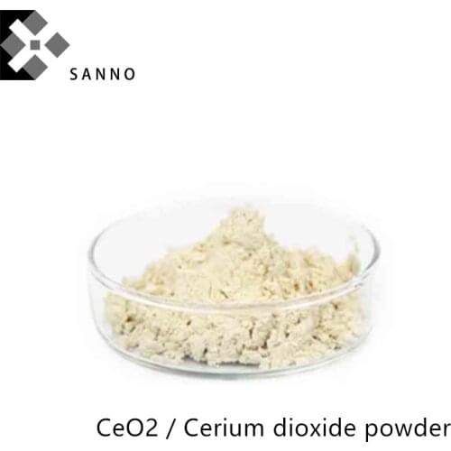Cerium dioxide powder 99.9% purity CeO2 polishing powder 1um size industry rare earth powder