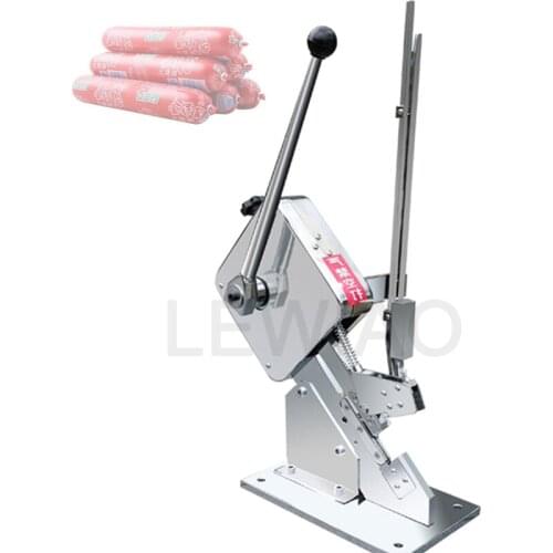 Manual Ham Sausage Knotting Sealing Machine Supermarket U-Shape Clips