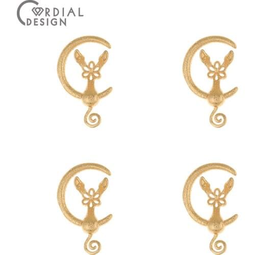 Cordial Design 40Pcs 13*23MM Charms/Jewelry Accessories/Genuine Gold Plating/DIY Making/Earring Findings/Hand Made/Pendant