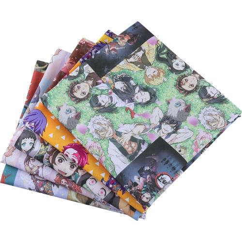 50*140cm Fabric Patchwor Printed for Tissue Kids Home Textile for Sewing Doll Dress Curtain Polyester cotton