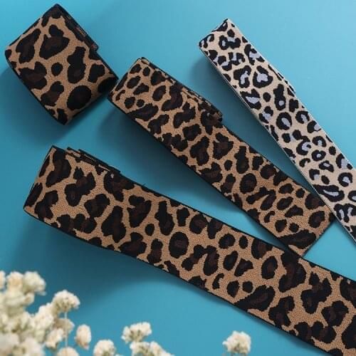 Thickening soft leopard pants waist and foot elastic band elastic rope flat rubber band diy handmade clothing accessories