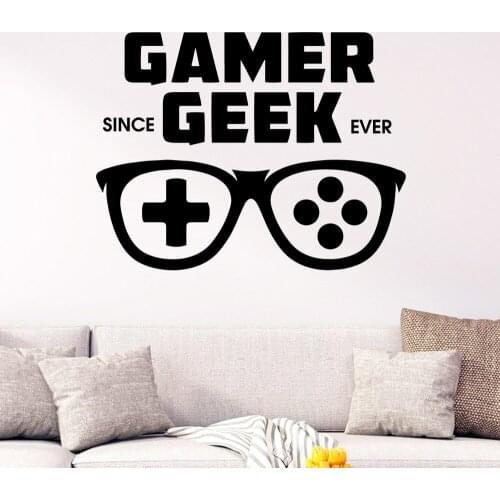 Newgamer Geek Wall Sticker Waterproof Wall Art Decal Vinyl Wall Decals Mural Poster Self Adhesive Vinyl Pattern PVC 3826