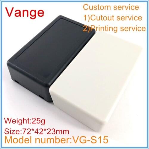 2pcs/lot good quality molding case IP54 ABS plastic junction box for small electronic equipment 72*42*23mm