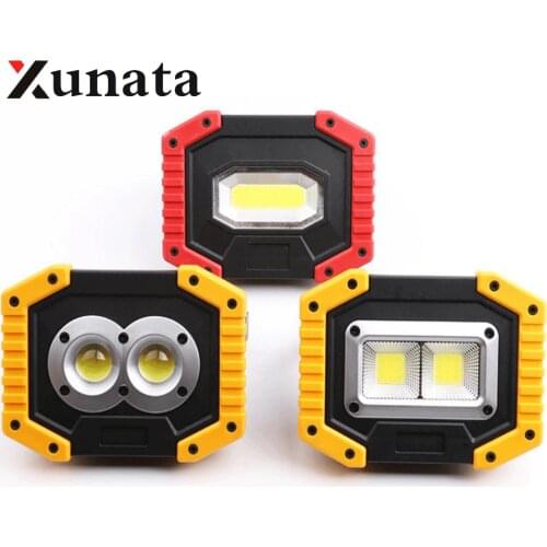 30W Led COB Portable Spotlight Waterproof Work Light Lamp Rechargeable LED Latern Flashlight Hunting Camping Outdoor Light 1PC
