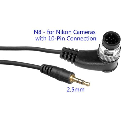 AODELAN 2.5mm SRC-N8 Remote Shutter Release Cable for Nikon D200 D300 D300s D500 D700 D800 D810 D850 D2Hs D2X D2Xs D3 D3s D3X D4