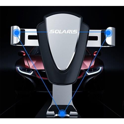 Car Mobile Phone Holder Car GPS Navigation Mobile Phone Holder Bracket For Hyundai SOLARIS 2017 2018 2019 2020