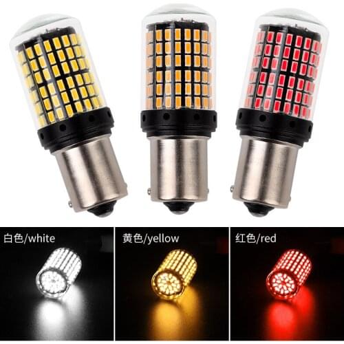 Automotive LED brake light 1156 7440 144SMD 3014 decoding anti-stinking super bright turn signal modified light