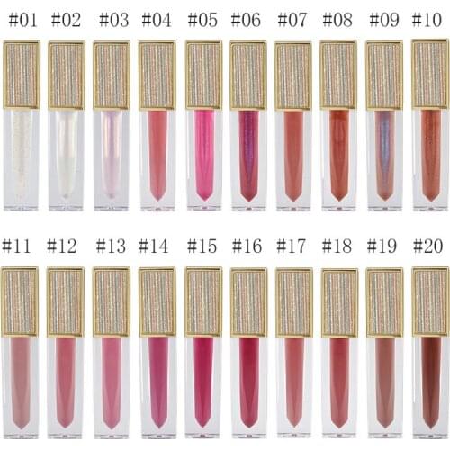 20 Color Water Gloss Moisturizing Lip Gloss In Bulk Wholesale Makeup Private Label Customization
