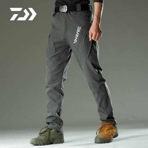 Daiwa Fishing Pants Waterproof Clothes Hiking Multi-Pocket Durable Outdoor Hunting Men Pants Tactics Trousers Fishing Clothing