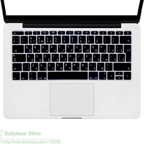 Russian UK Silicone Keyboard Cover Skin for Macbook Pro 13 A1708 (2017 Release No Touch Bar) for Macbook 12 A1534 Retina