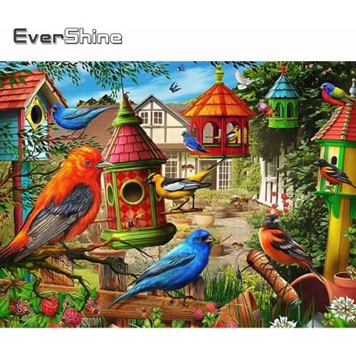 Evershine 5D Diamond Painting Full Square Animals Bird Diamond Embroidery Cross Stitch Landscape Picture Diamond Mosaic Beads