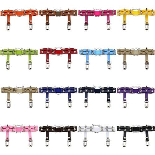 Harajuku Punk Gothic Cat PU Leather Stocking Belt Rivet Kpop Leg Foot Ring Garter Belt for Women Goth Sexy Body Accessories