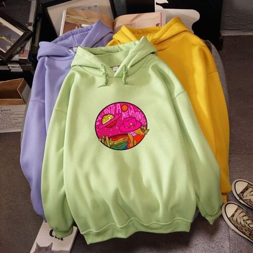 Cute Hoodies Kawaii Women Graphic Aesthetic Hoody Overize Pullover Sweatshirt Gothic Punk Female Clothes Casual Best Friend Tops