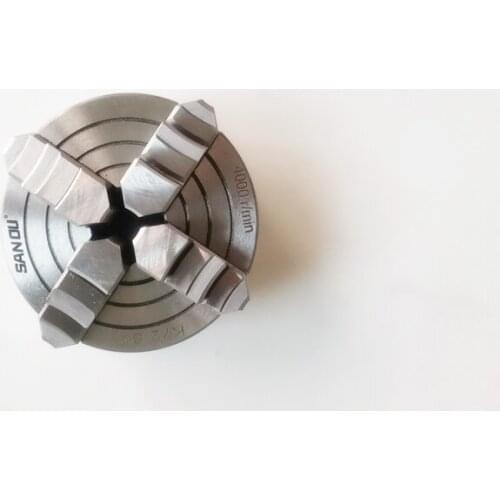 K72- 80 4 Jaw Lathe Chuck 80mm Independent 1pcs Safety Chuck Key 3pcs Mounting Bolt