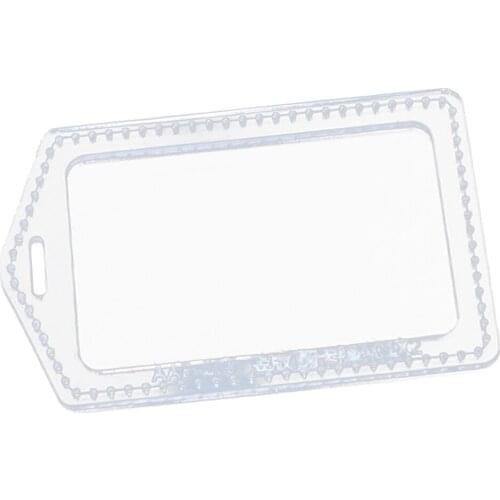 Acrylic Stencil Template ID Card Badge Holder Leather Crafts For Boys Girls