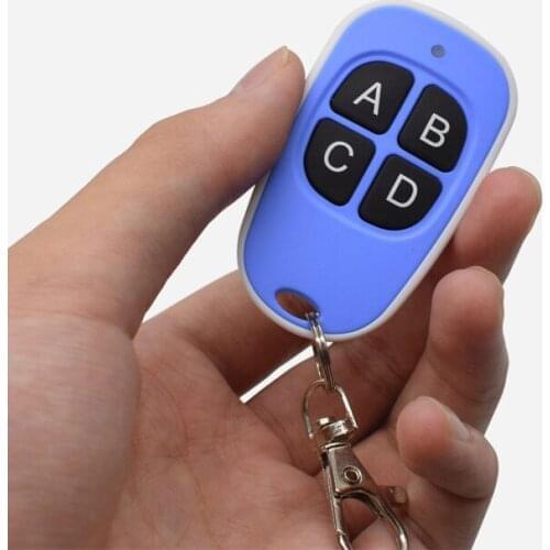 2pColorful Clone Remote Control Electronic Copy Controller Mini Wireless Transmitter 4 Buttons 433MHz Garage Door Remote Control