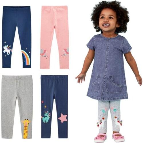 Girls Leggings Cotton Baby Trousers Brand Kids Legging Girls Pants Skinny Print Cartoon Children Legging Trousers Casual Pants