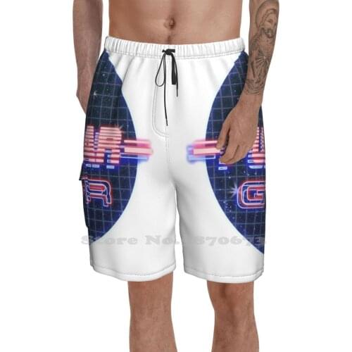Nissan Gti-R Neon Emblem Summer Pants Casual Shorts Male Streetwear Synthwave Vaporwave Toyota Supra Chaser Rx8 Jdm Rx7 Mazda