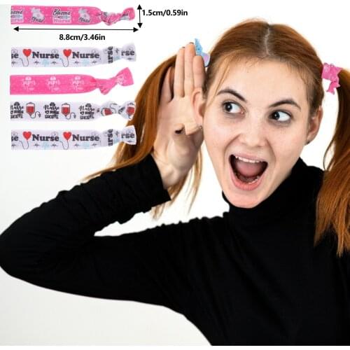 Nurses Day Hair Tie Nurse Elastic Hair Bands